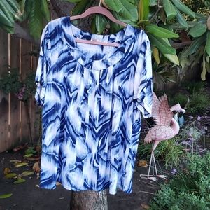 Plus size silky blouse